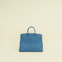 Hermes Bleu Izmir Retourne Birkin 35 Bag