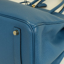 Hermes Bleu Izmir Retourne Birkin 35 Bag