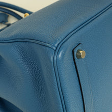Hermes Bleu Izmir Retourne Birkin 35 Bag