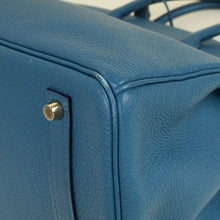 Hermes Bleu Izmir Retourne Birkin 35 Bag