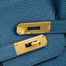 Hermes Bleu Izmir Retourne Birkin 35 Bag