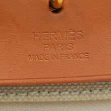 Hermes Bicolor Herbag 31 PM Retourne Toile Militaire Vache Hunter Bag