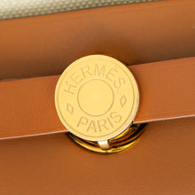 Hermes Bicolor Herbag 31 PM Retourne Toile Militaire Vache Hunter Bag