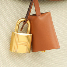 Hermes Bicolor Herbag 31 PM Retourne Toile Militaire Vache Hunter Bag