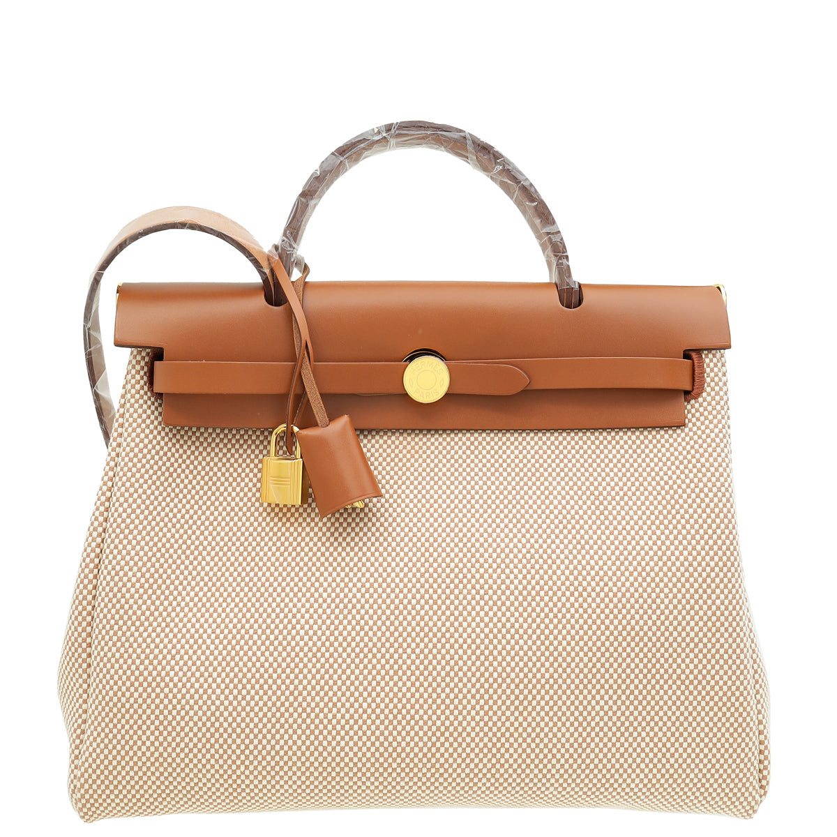 Hermes Bicolor Criss Viking Quadrille Retourne Herbag Zip 31 PM Bag