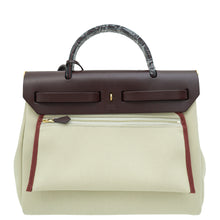 Hermes Bicolor Herbag Zip Retourne PM 31 Military Vache Hunter Bag