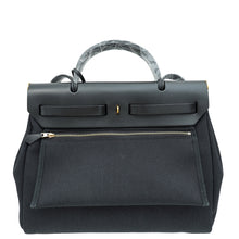 Hermes Noir Herbag Zip 31 PM Toile Vache Hunter Bag