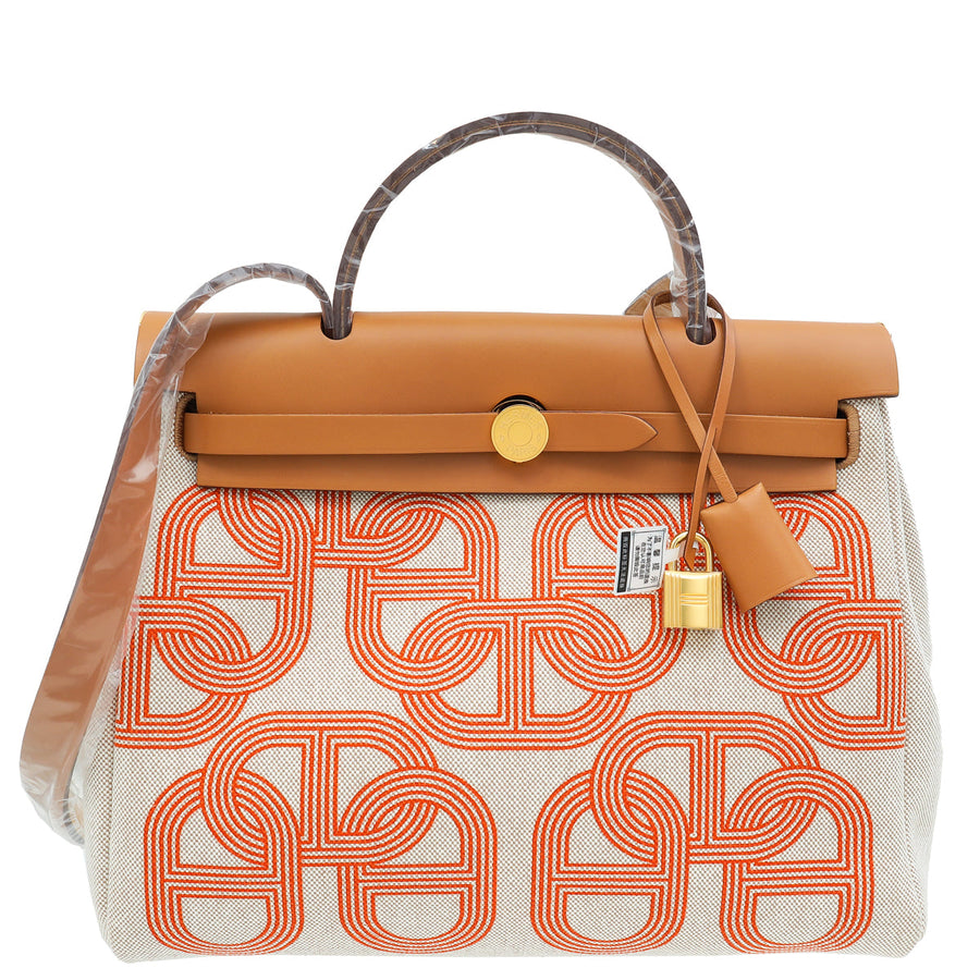 Hermes Multicolor Herbag Zip 31 Chaine D'Ancre Vache Hunter Bag