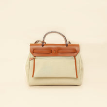 Hermes Bicolor Herbag Zip 31 PM Retourne Toile Militaire Vache Hunter Bag