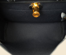 Hermes Noir Herbag Zip 31 Retourne Military Toile Bag