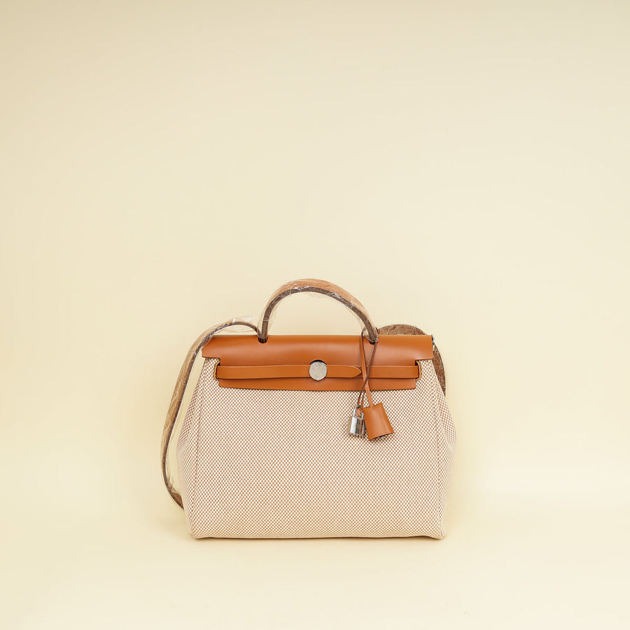 Hermes Bicolor Herbag Zip 31 Criss Viking Quadrille Retourne PM Bag