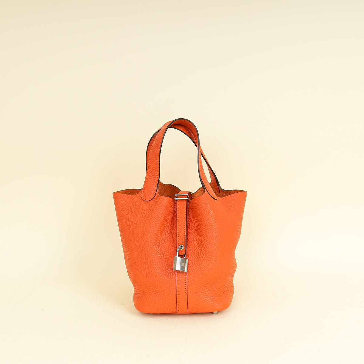 Hermes Orange Picotin Lock 18 Bag