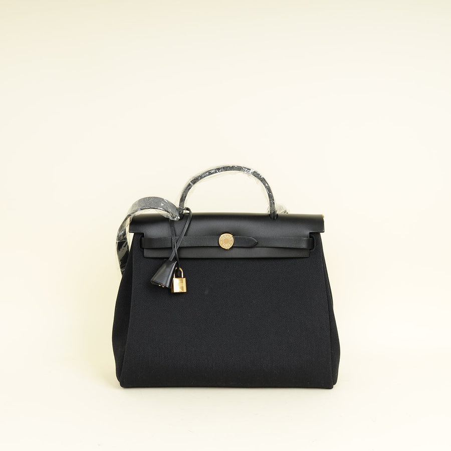 Hermes Noir Retourne Herbag Zip 31 PM Bag
