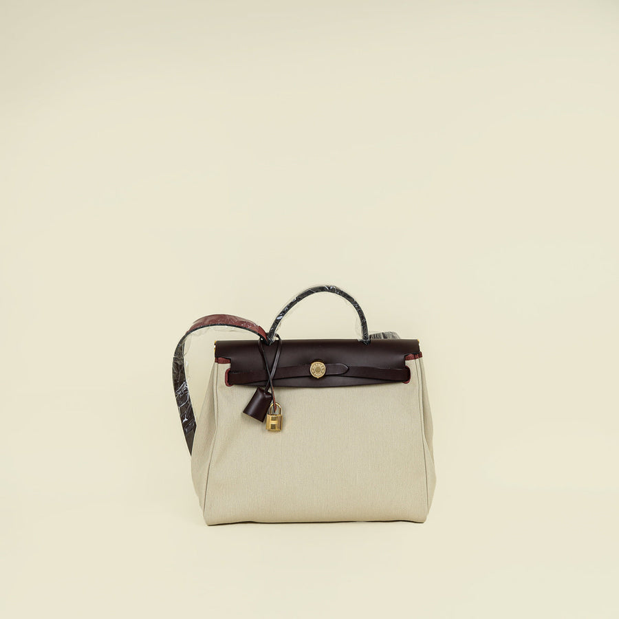 Hermes Bicolor Herbag Zip 31 PM Bag