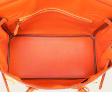 Hermes Orange Ostrich Birkin 30 Bag