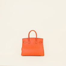 Hermes Orange Ostrich Birkin 30 Bag
