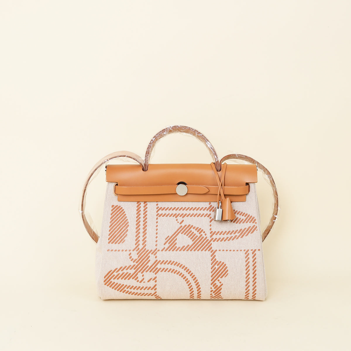Hermes Tricolor Herbag Zip 31 PM "Brides de Gala Desordre" Motif Bag