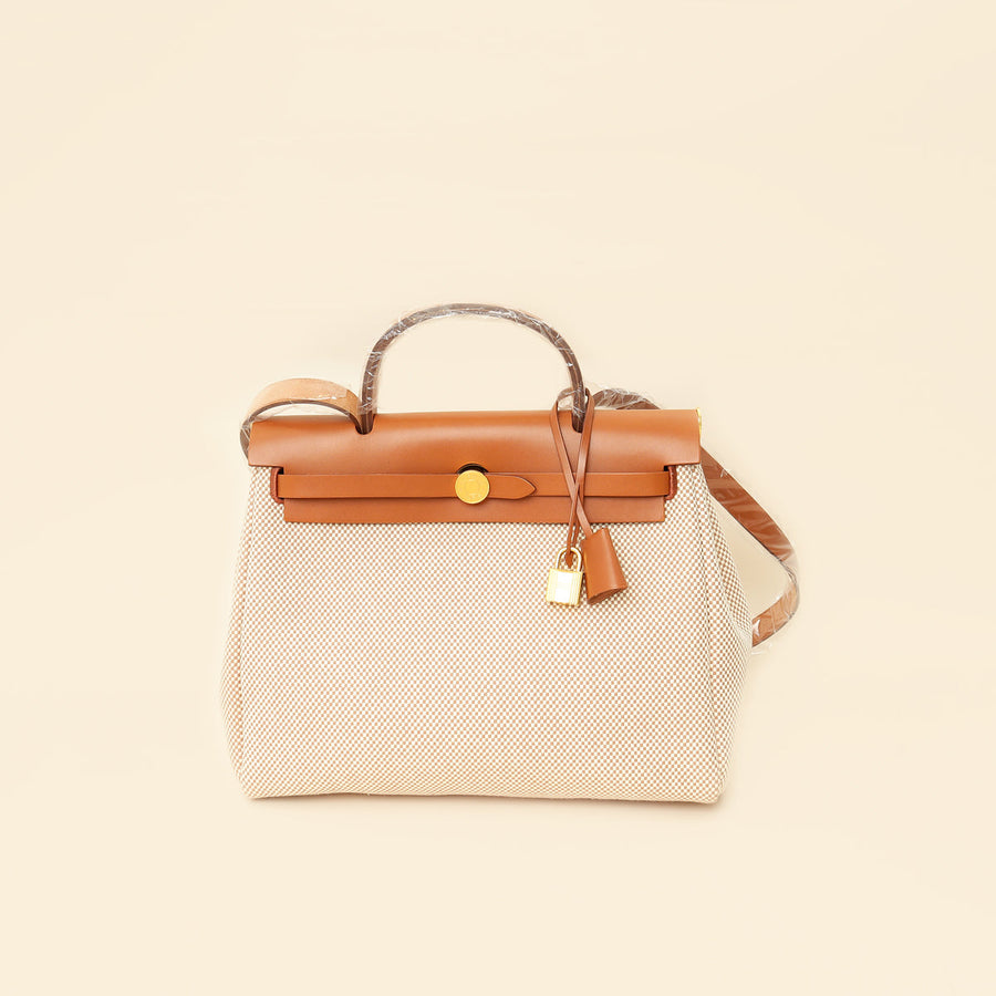 Hermes Tricolor Herbag Zip 31 Criss Viking Quadrille Retourne PM Bag