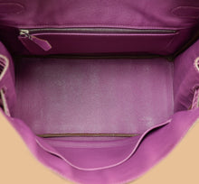 Hermes Violet Shiny Porosus Crocodile Birkin 30 Bag