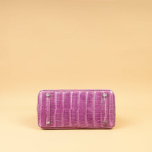 Hermes Violet Shiny Porosus Crocodile Birkin 30 Bag