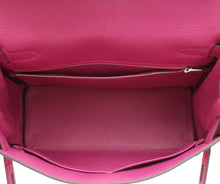 Hermes Rose Pourpre Kelly 28 Retourne Bag