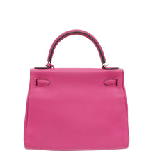 Hermes Rose Pourpre Kelly 28 Retourne Bag