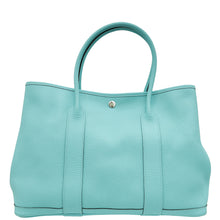 Hermes Bleu Atoll Garden Party 36 Vache Country Bag