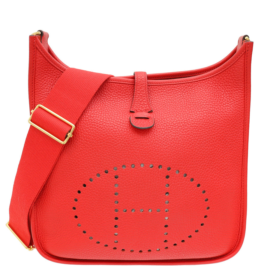 Hermes Rouge De Coeur Evelyne III PM Bag