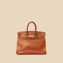 Hermes Gold Birkin 35 Barenia Bag