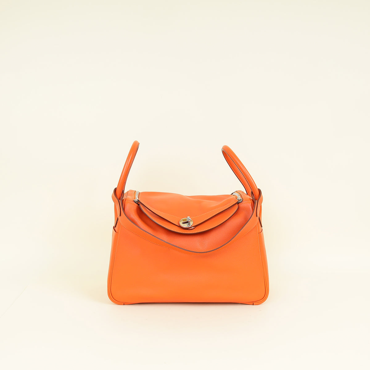 Hermes Orange Lindy 30 Evercolor Bag