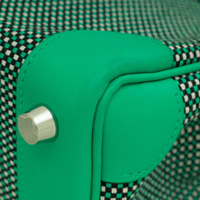 Hermes Tricolor Birkin 25 Swift Toile Quadrille Bag