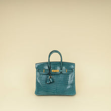 Hermes Colvert Shiny Porosus Crocodile Birkin 25 Bag
