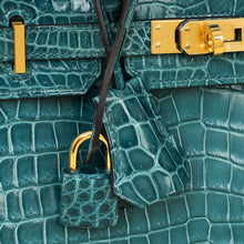 Hermes Colvert Shiny Porosus Crocodile Birkin 25 Bag