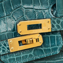 Hermes Colvert Shiny Porosus Crocodile Birkin 25 Bag