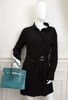 Hermes Colvert Shiny Porosus Crocodile Birkin 25 Bag