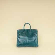 Hermes Colvert Shiny Porosus Crocodile Birkin 25 Bag