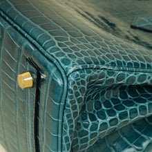 Hermes Colvert Shiny Porosus Crocodile Birkin 25 Bag