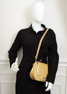 Hermes Jaune Poussin Alligator Passe-Guide Bag