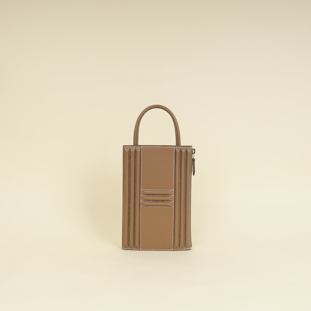 Hermès Etoupe Cadenas clutch