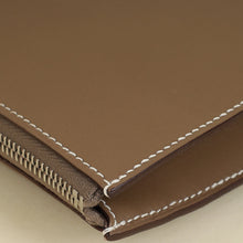 Hermès Etoupe Cadenas clutch