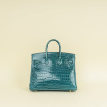 Hermes Colvert Shiny Crocodile Porosus Birkin 25 Bag