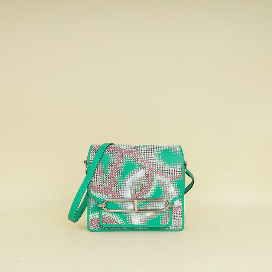 Hermes Multicolor Printed "Circuit 24 Faubourg" Roulis Bag