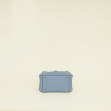 Hermes Bleu Lin Mini Lindy Bag