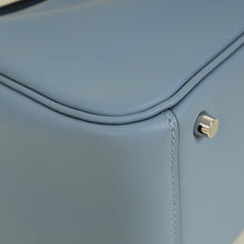 Hermes Bleu Lin Mini Lindy Bag