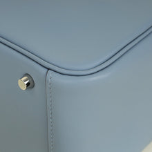 Hermes Bleu Lin Mini Lindy Bag