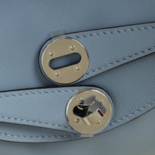 Hermes Bleu Lin Mini Lindy Bag