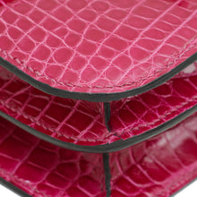 Hermes Rose Pourpre Shiny Alligator Constance 18 Bag