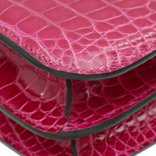 Hermes Rose Pourpre Shiny Alligator Constance 18 Bag