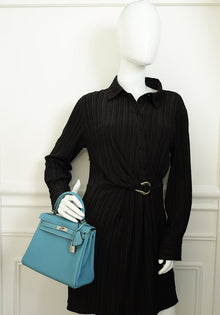 Hermes Blue Jean Retourne Kelly 25 Bag