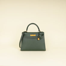 Hermes Vert Anglais Sellier Kelly 28 Bag